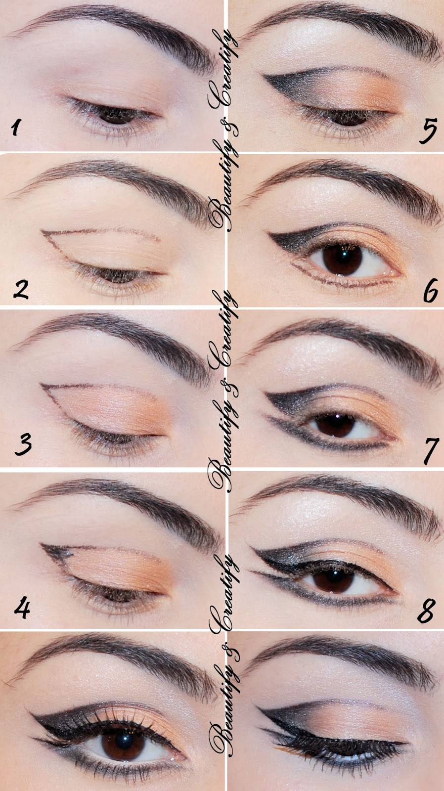 Cat eye 2024 makeup look